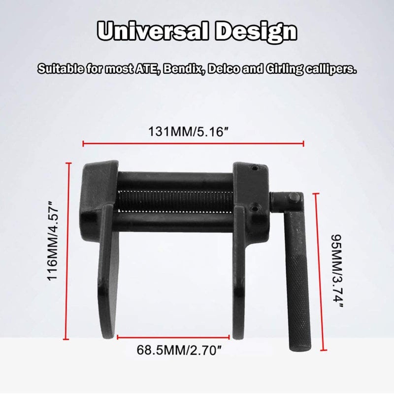 RULLINE Heavy Duty Brake Caliper Press Tool Disc Brake Pad Spreader Piston Compressor Tool Universal Fit compatible with Car Motorcycle - Image 5